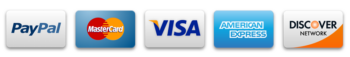 Accepted Payment Methods: Paypal Visa, Mastercard, American Express, Discover